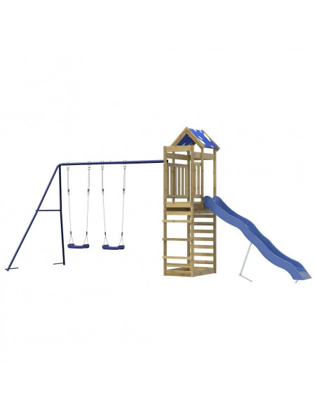 Set da Gioco da Esterno in Legno di Pino Impregnato