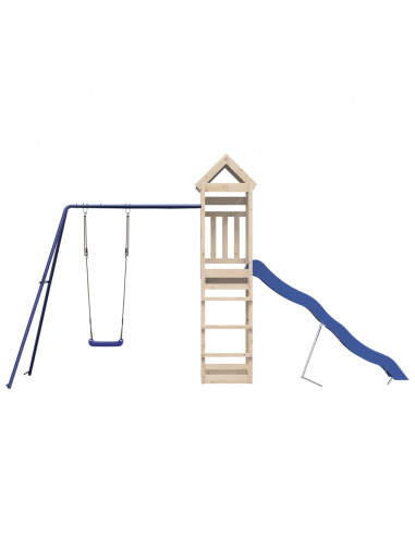 Set da Gioco da Esterno in Legno Massello di Pino