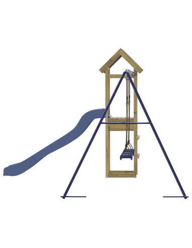 Set da Gioco da Esterno in Legno di Pino Impregnato