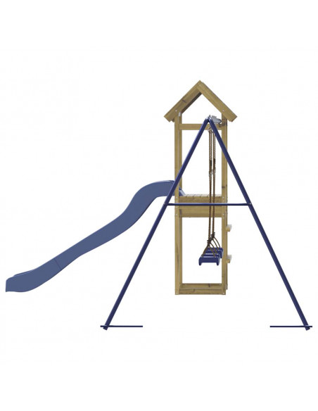 Set da Gioco da Esterno in Legno di Pino Impregnato