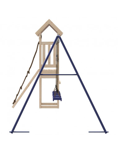 Set da Gioco da Esterno in Legno Massello di Pino