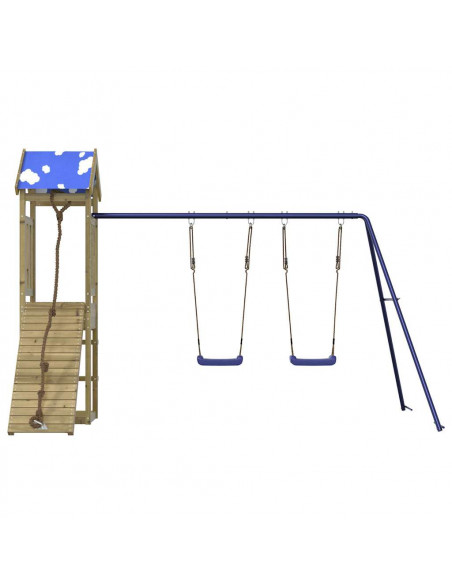 Set da Gioco da Esterno in Legno di Pino Impregnato