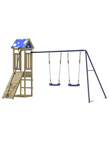 Set da Gioco da Esterno in Legno di Pino Impregnato