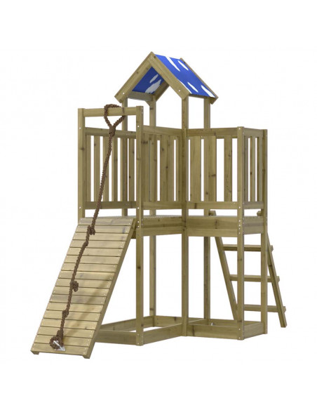 Set da Gioco da Esterno in Legno di Pino Impregnato