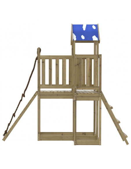 Set da Gioco da Esterno in Legno di Pino Impregnato