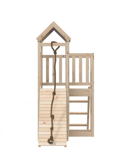 Set da Gioco da Esterno in Legno Massello di Pino