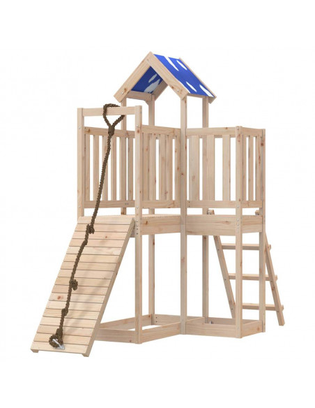 Set da Gioco da Esterno in Legno Massello di Pino