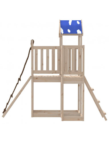 Set da Gioco da Esterno in Legno Massello di Pino