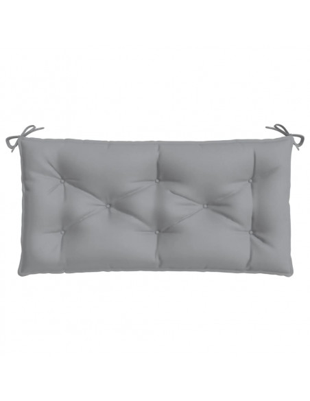 Cuscino per Panca Grigio 100x50x7 cm in Tessuto Oxford