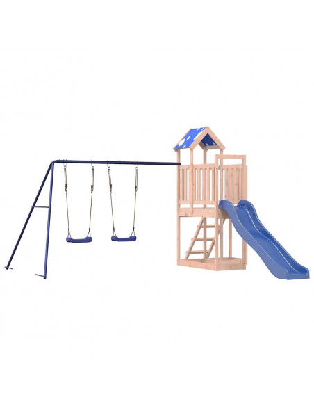 Set da Gioco da Esterno in Legno Massello di Douglas