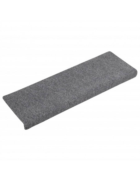 Tappetini Scale Tessuto Agugliato 15 pz 65x21x4cm Grigio Chiaro