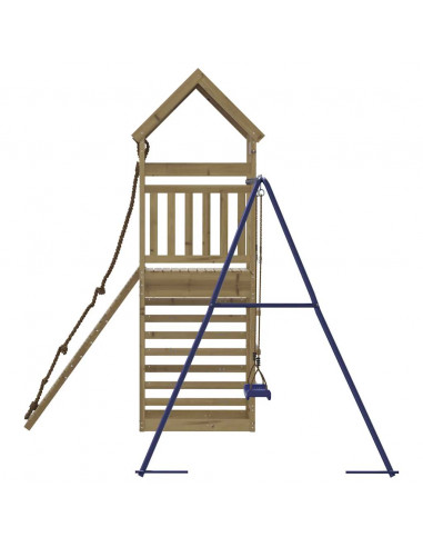 Set da Gioco da Esterno in Legno di Pino Impregnato