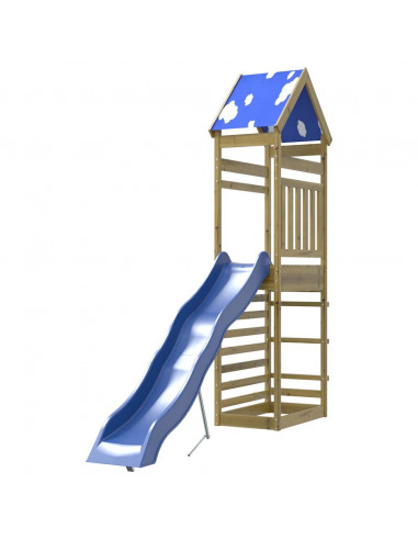 Set da Gioco da Esterno in Legno di Pino Impregnato