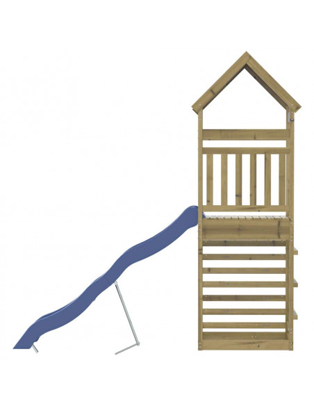 Set da Gioco da Esterno in Legno di Pino Impregnato