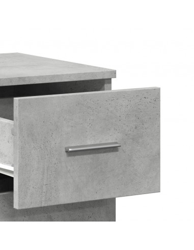 Credenze 2 pz Grigio Cemento 59x39x80 cm in Legno Multistrato