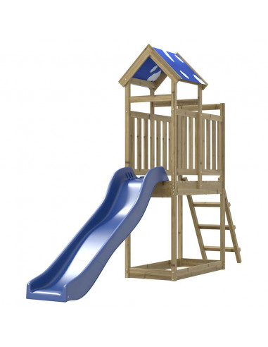 Set da Gioco da Esterno in Legno di Pino Impregnato