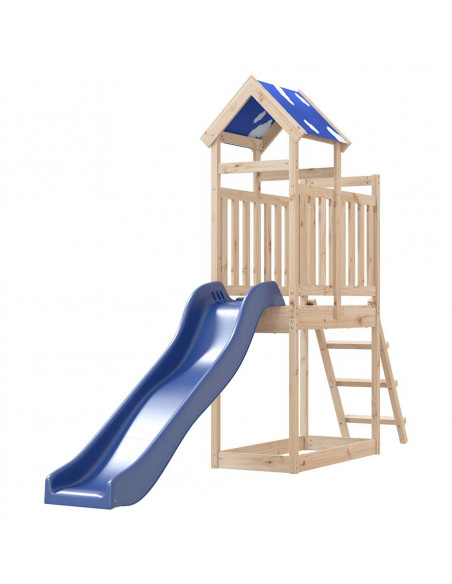 Set da Gioco da Esterno in Legno Massello di Pino