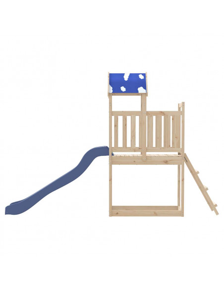 Set da Gioco da Esterno in Legno Massello di Pino