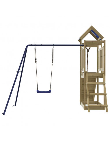 Set da Gioco da Esterno in Legno di Pino Impregnato