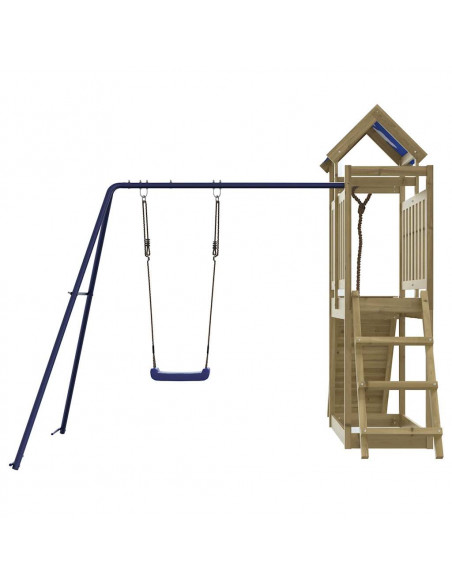 Set da Gioco da Esterno in Legno di Pino Impregnato