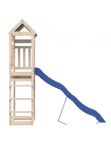 Set da Gioco da Esterno in Legno Massello di Pino