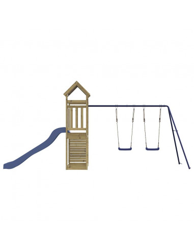 Set da Gioco da Esterno in Legno di Pino Impregnato