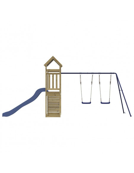 Set da Gioco da Esterno in Legno di Pino Impregnato