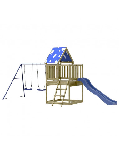 Set da Gioco da Esterno in Legno di Pino Impregnato