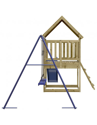 Set da Gioco da Esterno in Legno di Pino Impregnato