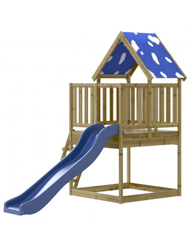 Set da Gioco da Esterno in Legno di Pino Impregnato