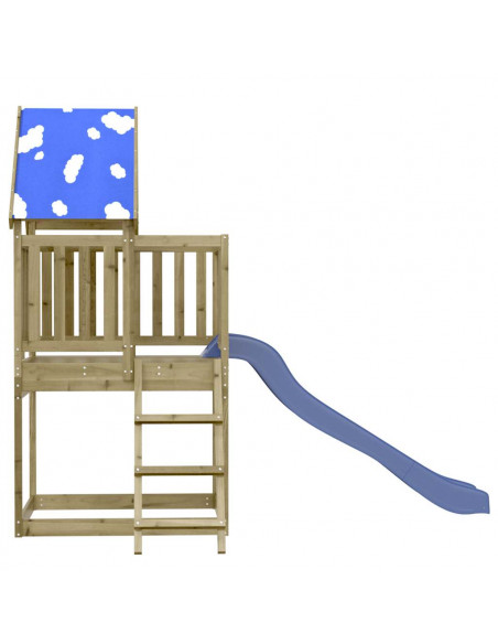 Set da Gioco da Esterno in Legno di Pino Impregnato