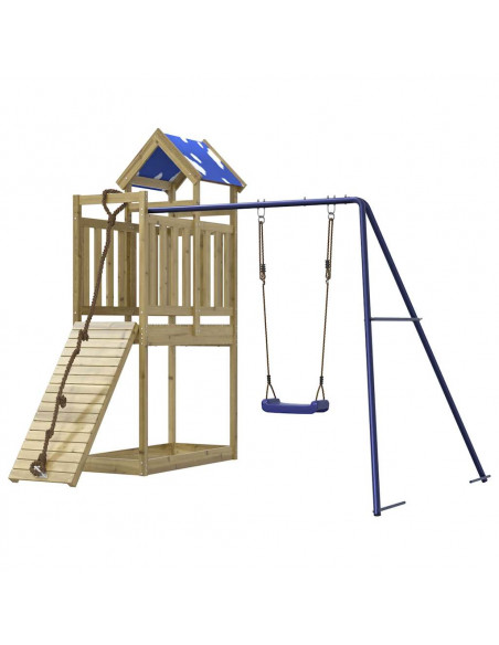 Set da Gioco da Esterno in Legno di Pino Impregnato