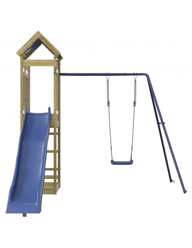 Set da Gioco da Esterno in Legno di Pino Impregnato