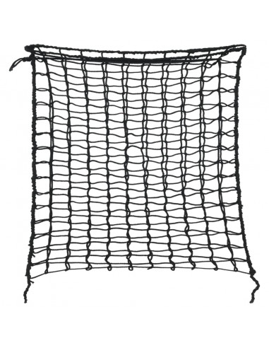 Reti da Fieno 2 pz Rotondi Neri 75x75 cm PP