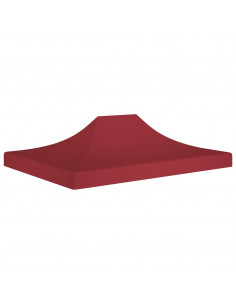 Tetto per Tendone per Feste 4,5x3 m Rosso Borgogna 270 g/m² 2