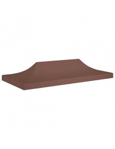 Tetto per Tendone per Feste 6x3 m Marrone 270 g/m²