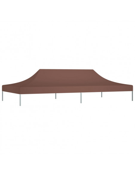 Tetto per Tendone per Feste 6x3 m Marrone 270 g/m²