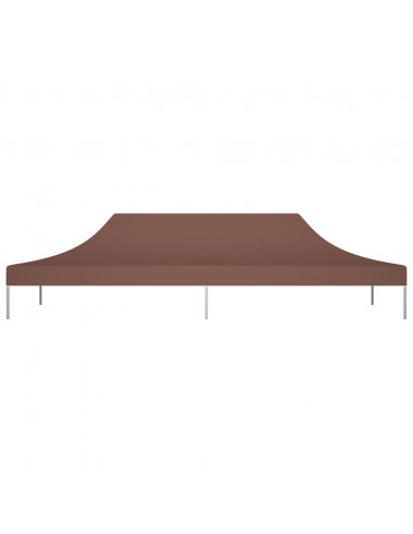 Tetto per Tendone per Feste 6x3 m Marrone 270 g/m²