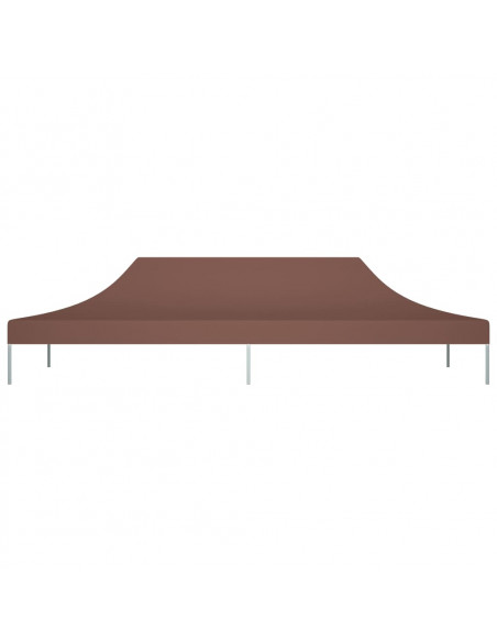Tetto per Tendone per Feste 6x3 m Marrone 270 g/m²