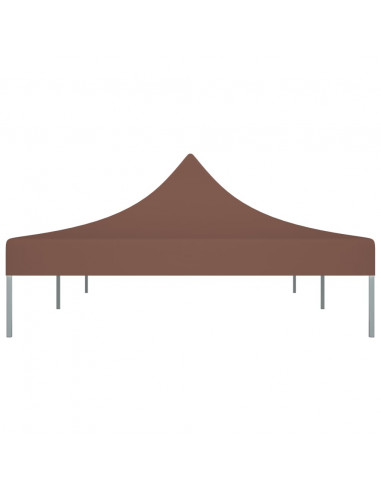 Tetto per Tendone per Feste 6x3 m Marrone 270 g/m²