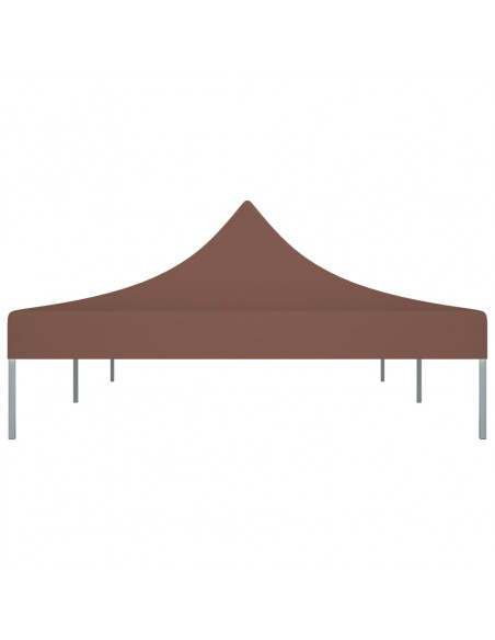 Tetto per Tendone per Feste 6x3 m Marrone 270 g/m²