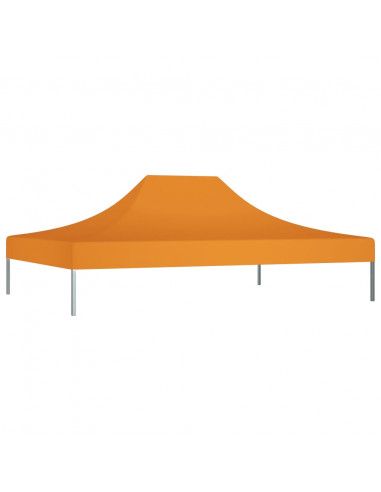 Tetto per Tendone per Feste 4,5x3 m Arancione 270 g/m²