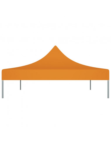 Tetto per Tendone per Feste 4,5x3 m Arancione 270 g/m²