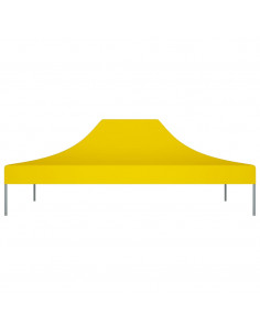 Tetto per Tendone per Feste 4,5x3 m Giallo 270 g/m² 2