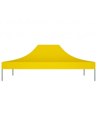 Tetto per Tendone per Feste 4,5x3 m Giallo 270 g/m²