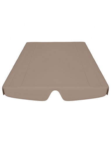 Baldacchino per Dondolo Giardino Tortora 150/130x105/70 cm