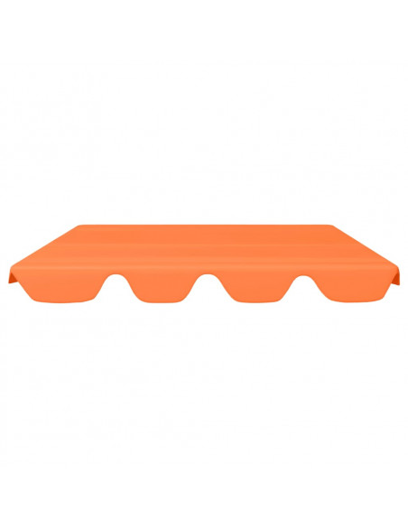 Baldacchino per Dondolo Giardino Arancione 188/168x145/110 cm