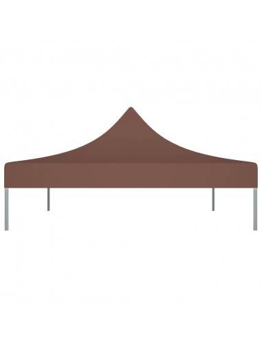 Tetto per Tendone per Feste 4,5x3 m Marrone 270 g/m²