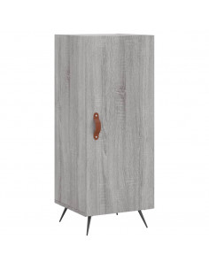 Credenza Grigio Sonoma 34,5x34x180 cm in Legno Multistrato 2
