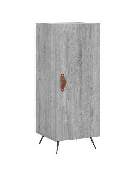 Credenza Grigio Sonoma 34,5x34x180 cm in Legno Multistrato